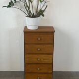 Oak chest of drawers, 1960s