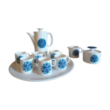 Thomas Rosenthal Germany porcelain Tulips coffee set in greens and blues