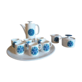 Thomas Rosenthal Germany porcelain Tulips coffee set in greens and blues