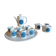 Thomas Rosenthal Germany porcelain Tulips coffee set in greens and blues