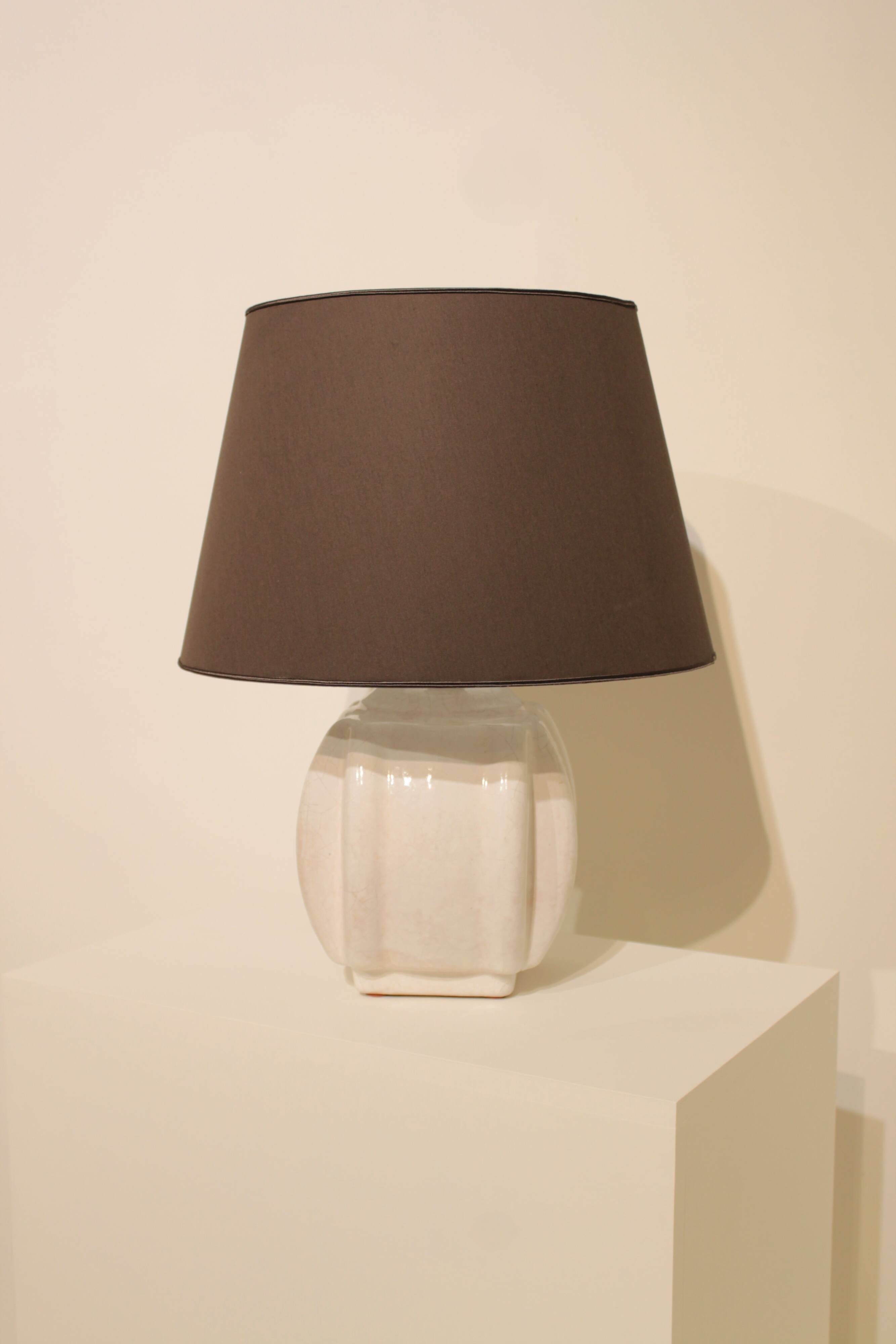 Grande lampe en céramique Art Déco de Paul Bonifas