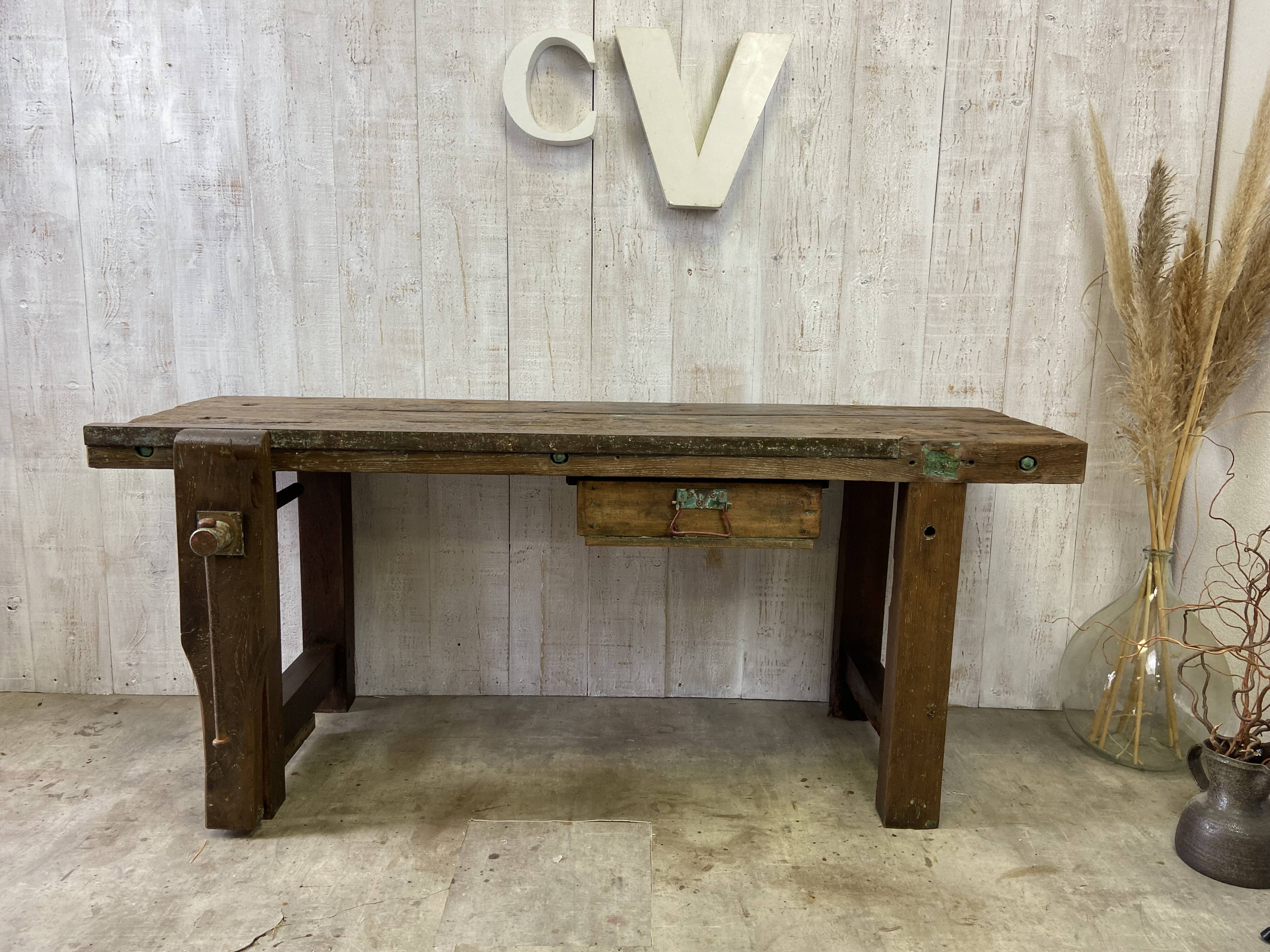 Vintage carpenter's workbench