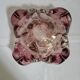 vintage purple glass ashtray