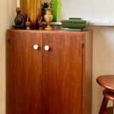 60's wooden shoe cabinet