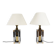 Stephane Davidts. Set of 2 table lamps by WKR, Hollywood Regency, Germany, 1980s.