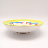 Assiette creuse multicolore en céramique italienne