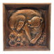 Art Deco bas-relief in Maredsous brasswork.