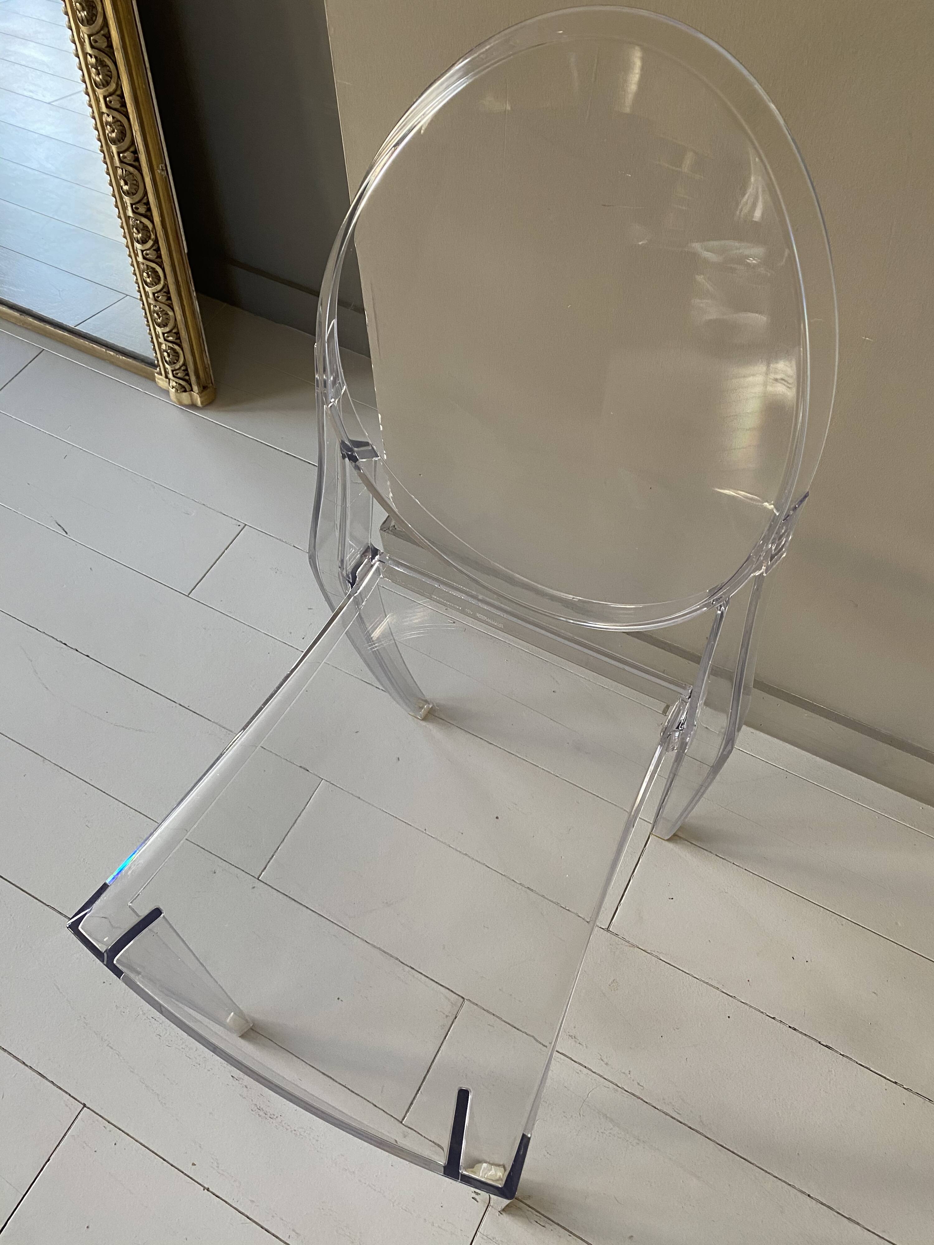 Victoria Ghost chairs, by Philippe Stark for Kartell