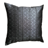 Coussin Kachin noir brillant 40x40 cm