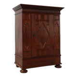 French 16th Century Antique oak hand carved wardrobe