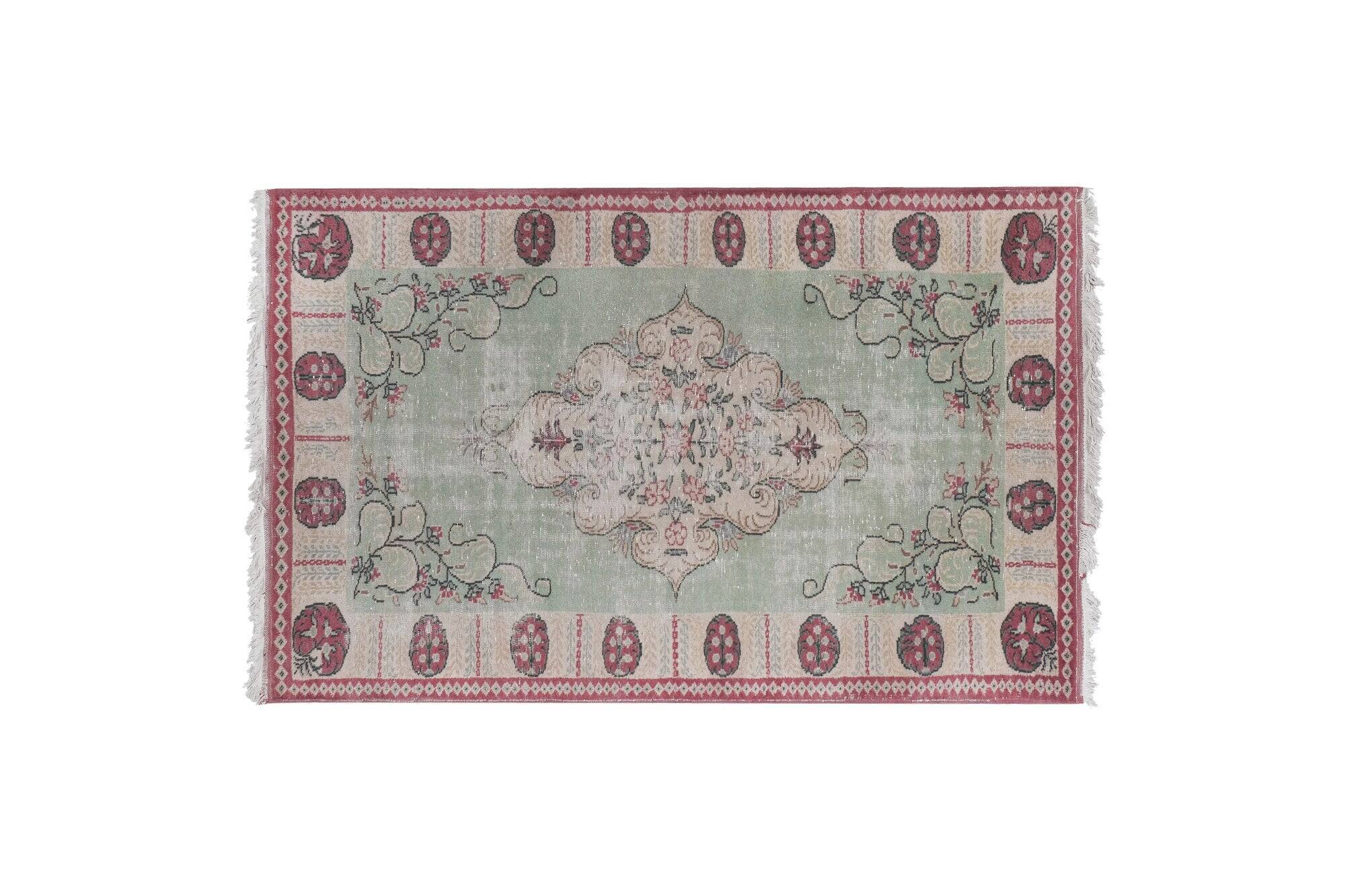 Vintage Turkish Oushak rug 188x290 cm