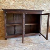 Buffet with glass door in old teak
