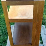 Folding wooden shelf