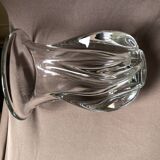 Transparent crystal vase