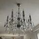 Ancien Lustre en cristal de Bohème 8 bras