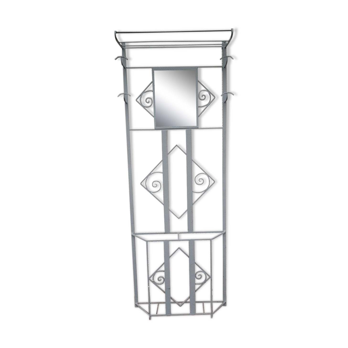 Wall coat rack wardrobe art deco 1930