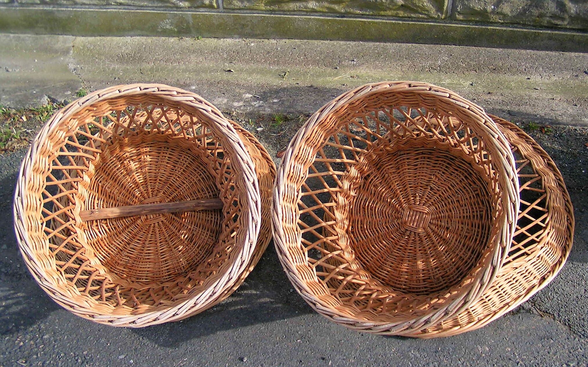 Rattan basket chairs