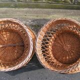 Rattan basket chairs