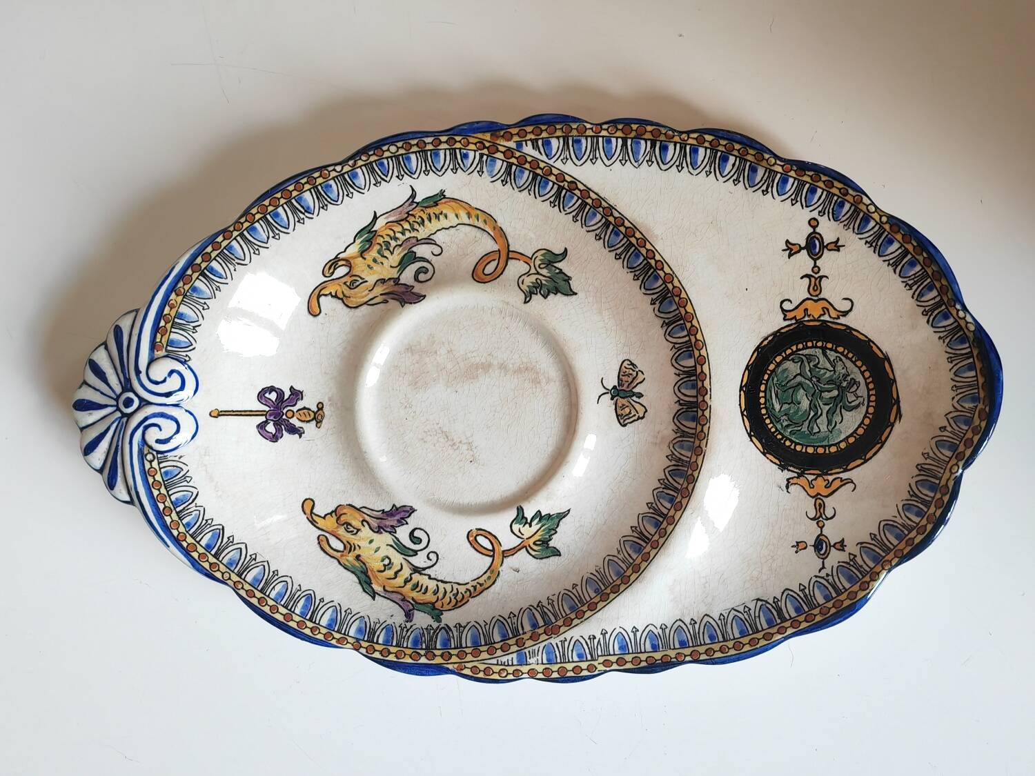 Gien plate, 19th century