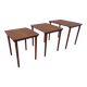 Danish Teak Nesting Tables from Møbelintarsia, 1960s, Set of 3