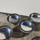 10 stainless steel cups 1970