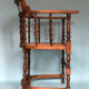 Edwardian barley twist corner chair with cane early 20th century
