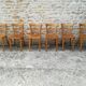 12 refinished bistro chairs