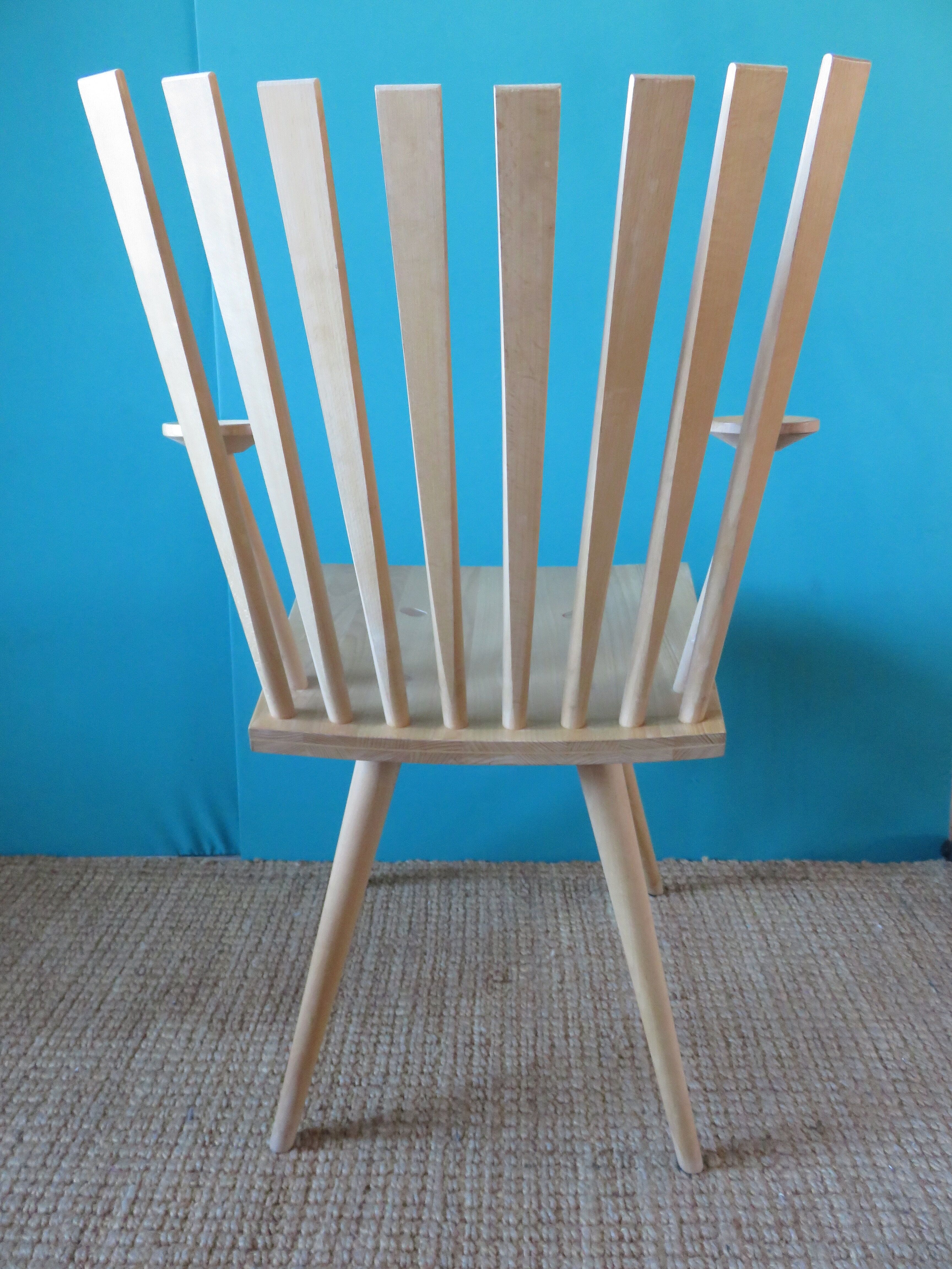 Pair of maple "Mikado" armchairs by J.Foersom and P.Hjort Lorenzen