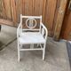 Art deco white painted chair, 1930