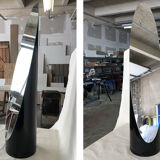 Vintage lipstick mirror by Roger Lecal for Chabrieres 70s