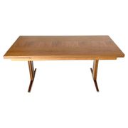 Table basse extensible des années 1970 de style scandinave