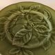 6 green Choisy le Roi plates in perfect condition