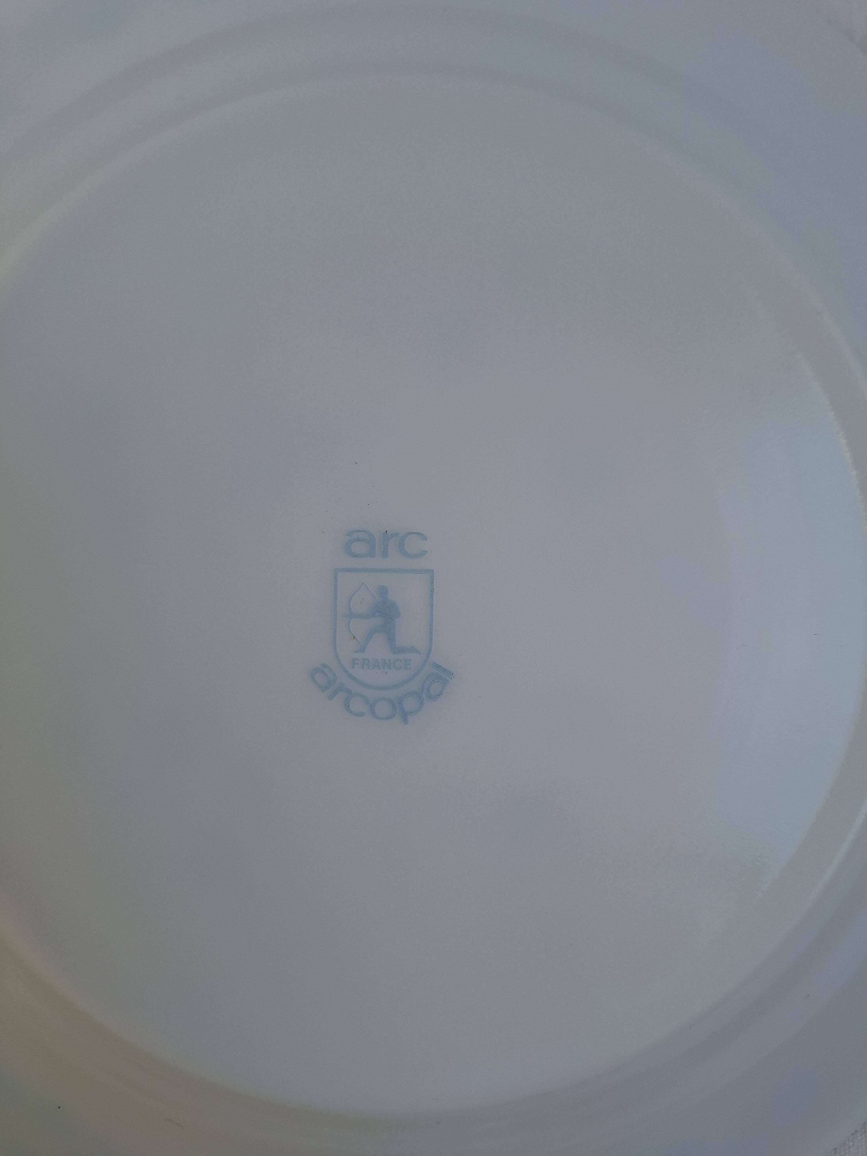 Vintage blue deep plates