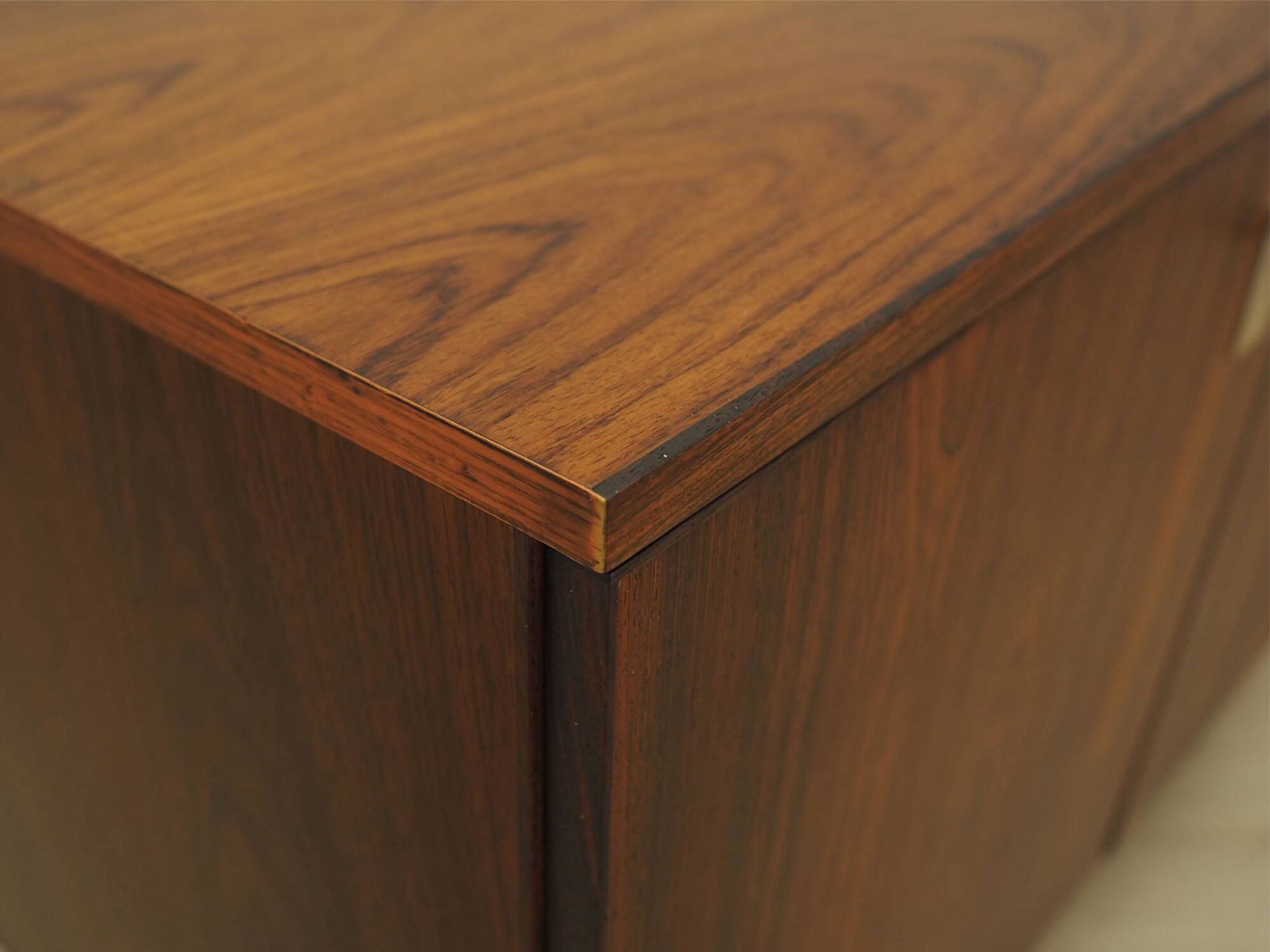 Danish Rosewood Cabinet with Adjustable Shelv, 1970s