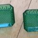 Ensemble de 2 ramequins verts vintage