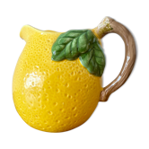 Pichet à eau barbotine citron