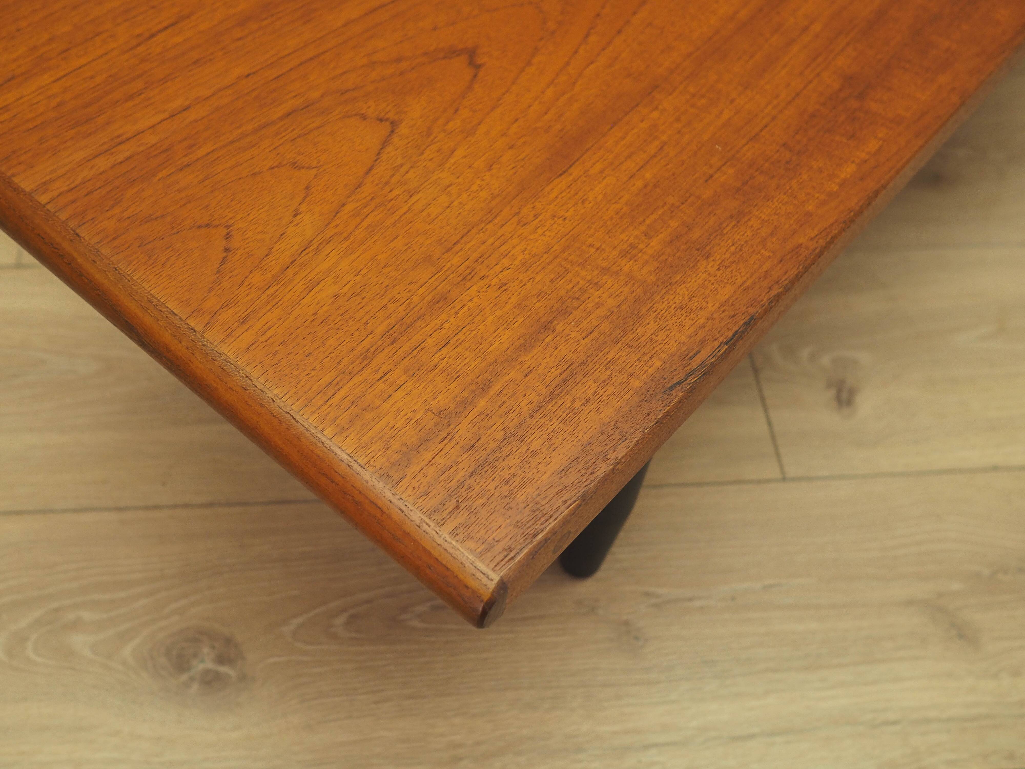 Teak sideboard, low Danish console, 1970s