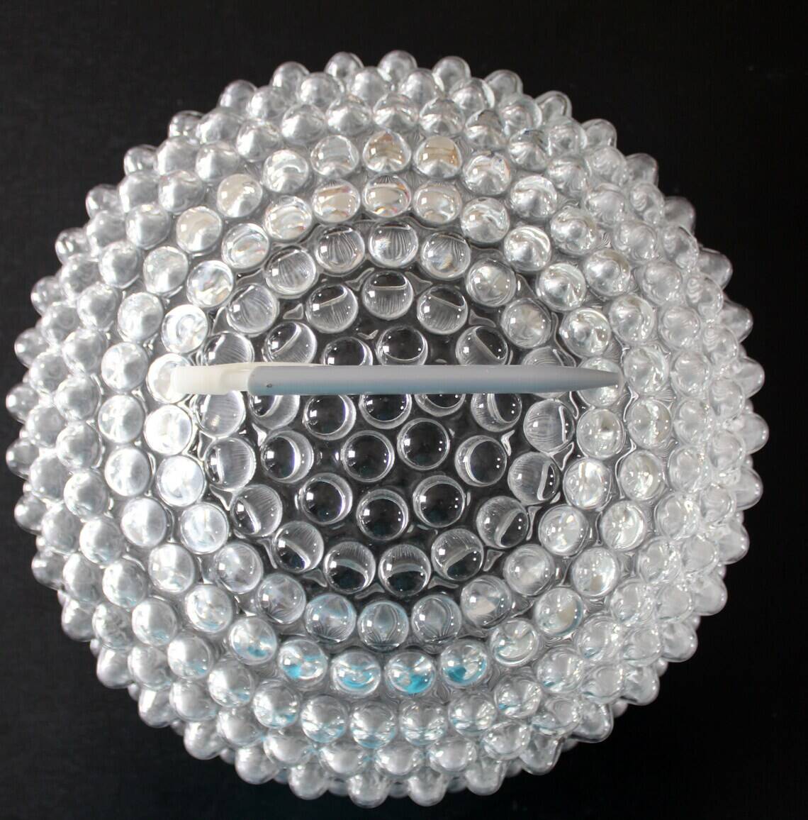 Grand globe de lampe vintage en verre transparent, globe de remplacement