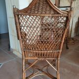 Rattan armchair 20s