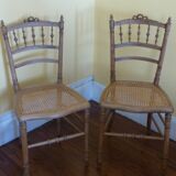 Cane wooden chair