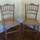 Chaise en bois canne