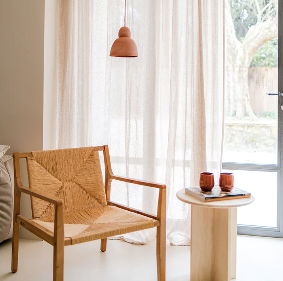 Ceramic pendant lamp Marius Terracotta - Oustao