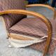 2 antique 1940 art deco armchairs to be restored