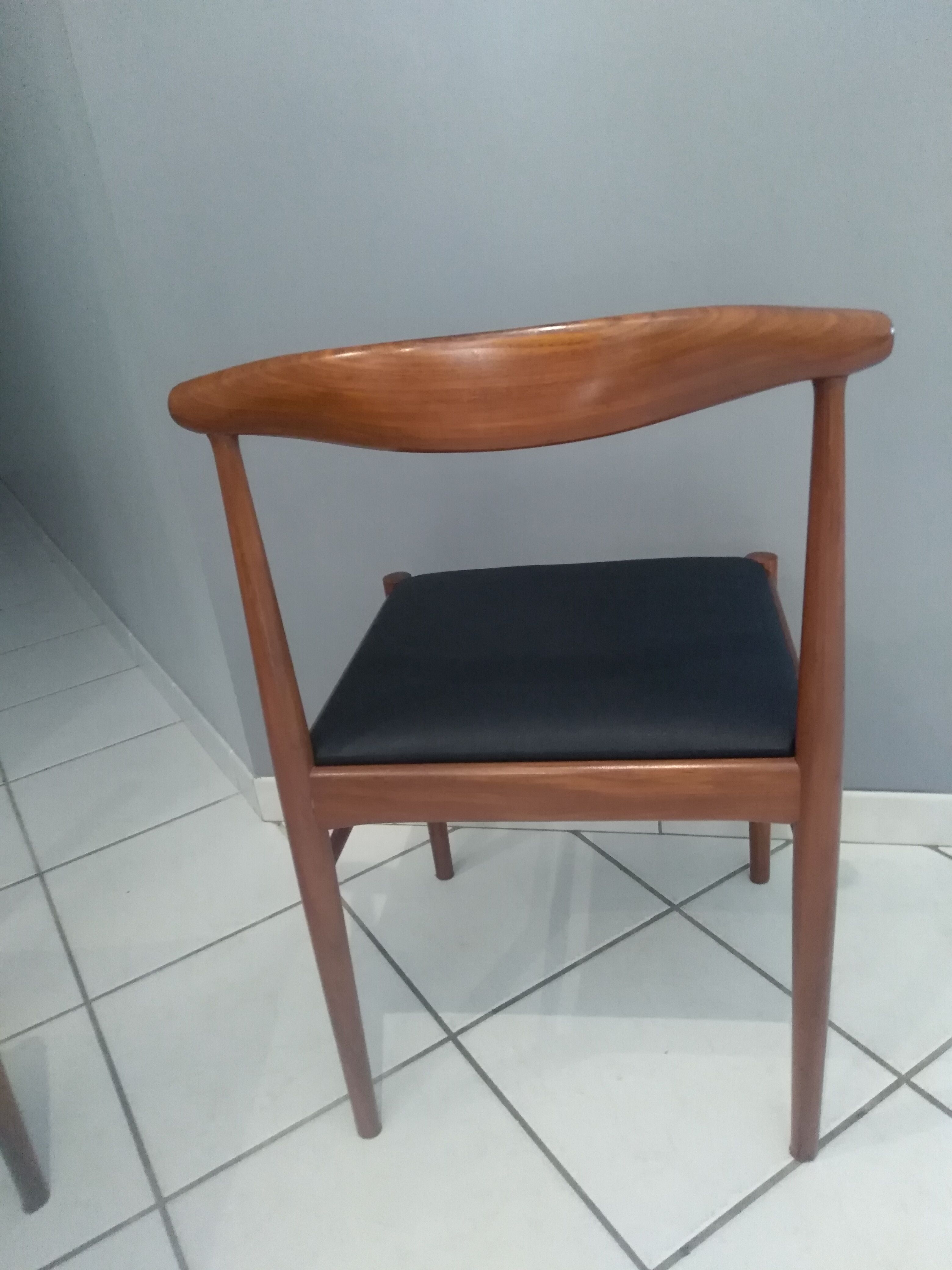 Suite of 6 chairs in Teck Denmark K.S vintage 1960