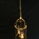 Lantern 2 lights bronze and brass