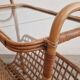 Rattan Magazine Rack, Bamboo, France 1975