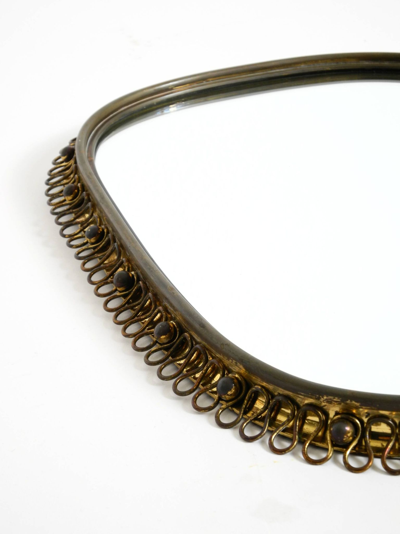 Mid century brass wall mirror by Josef Frank for Svenskt Tenn Sweden