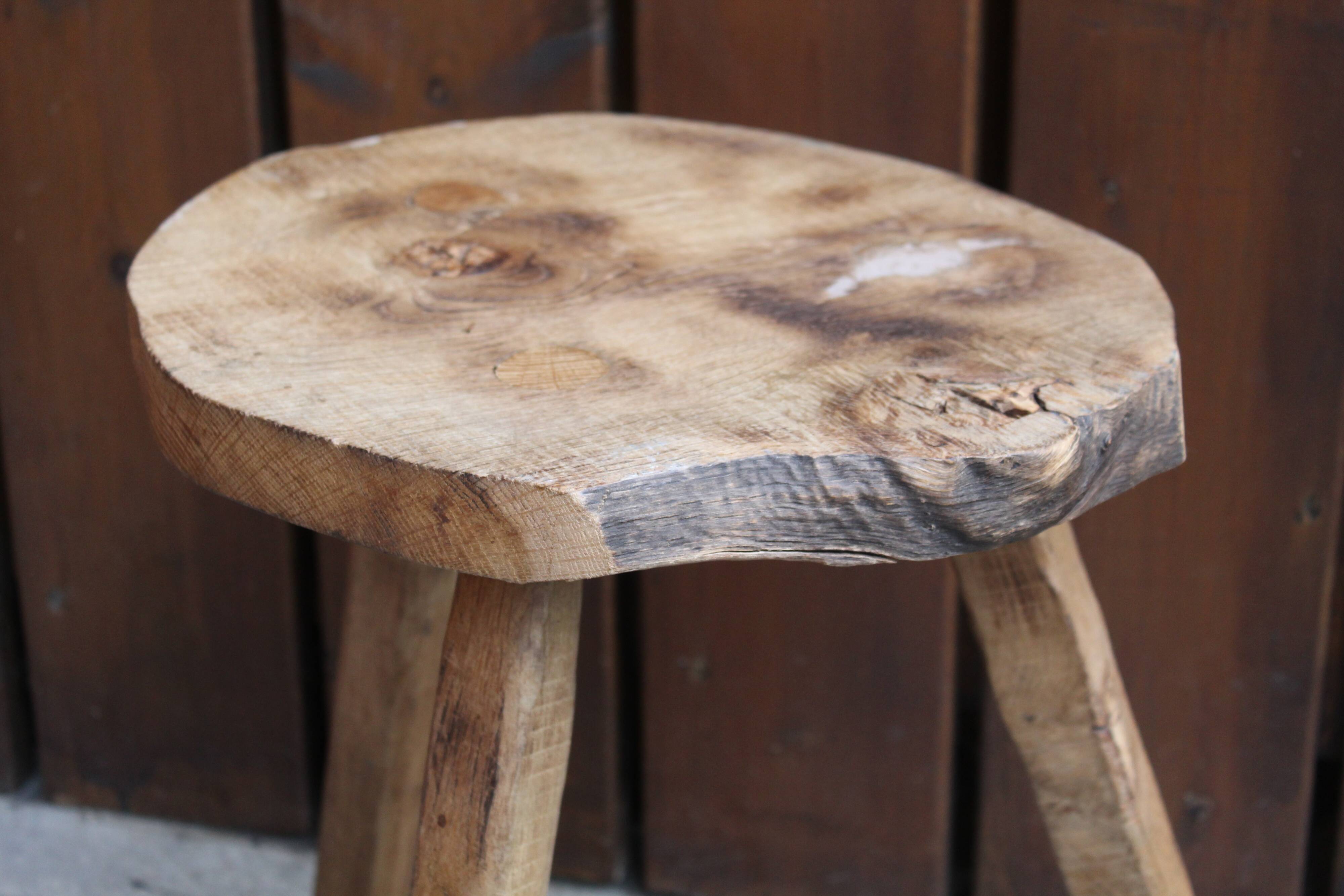 Brutalist tripod stool