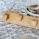 Porte-manteau vintage scandinave mural en pin - 3 crochets carrés