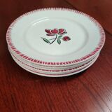 Set of 6 Badonviller plates